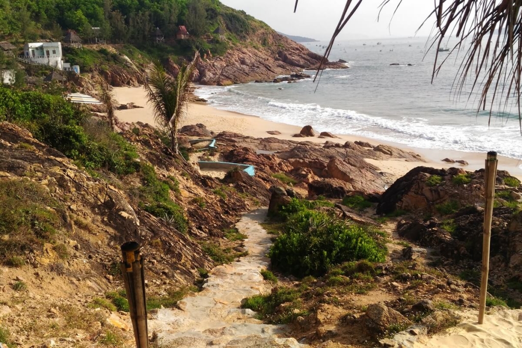 beautiful beach in quy nhon