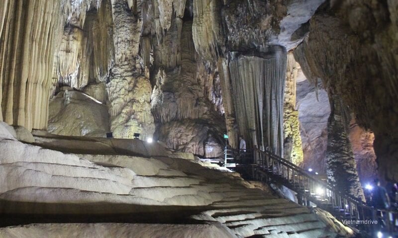 Terraced field in Paradise cave