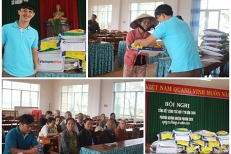 Vietnamdrive donates rice for the poor