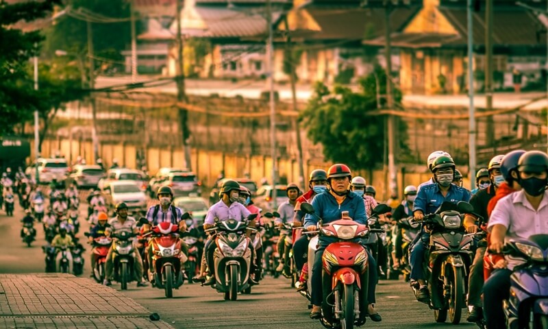 Motorbikes in Vietnam