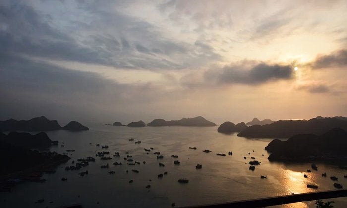 Sunset at Cat Ba Island