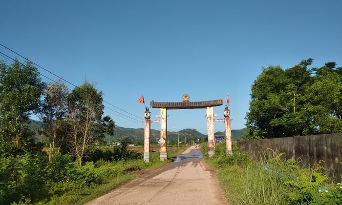 village gate in vietnam