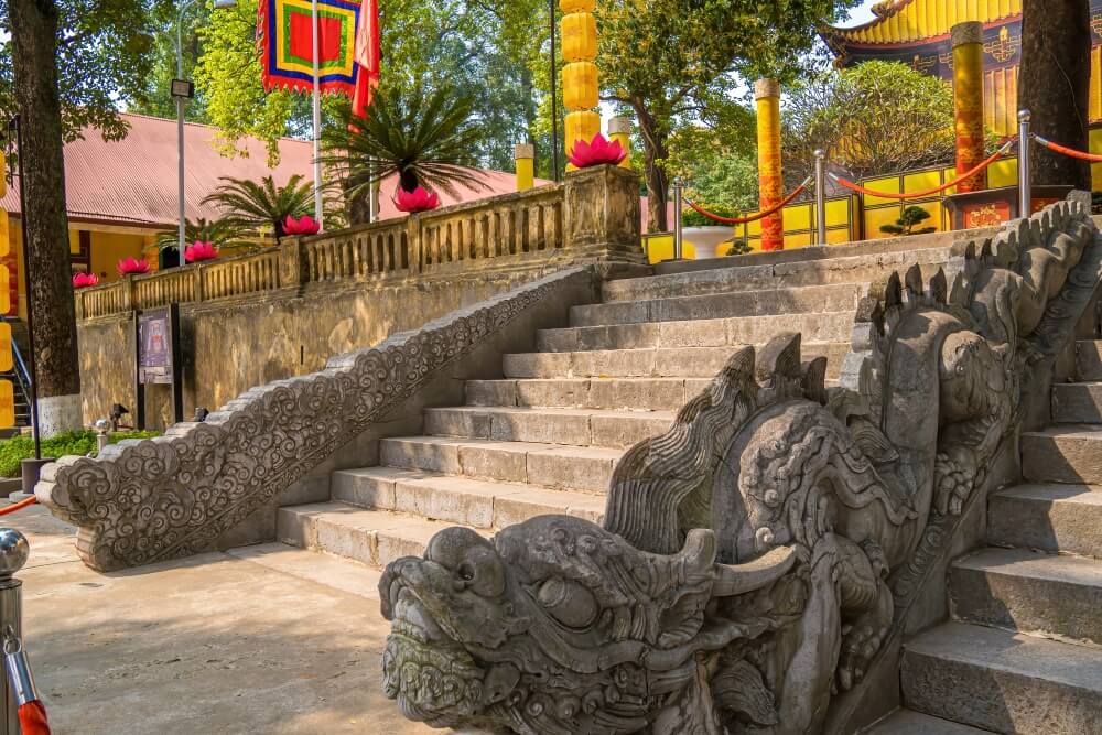 Dragons at Kinh Thien Palace in Thang Long Citadel