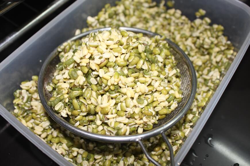 prepare mung bean for banh chung