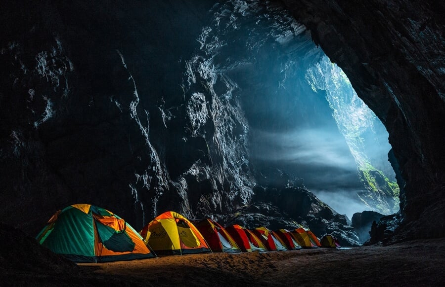 Camping in the biggest cave in the world